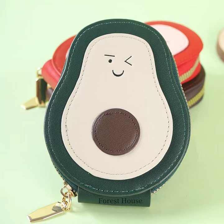 Avocado Shaped Card Holder & Coin Purse