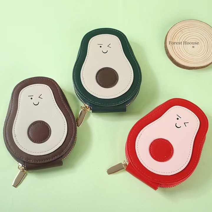 Avocado Shaped Card Holder & Coin Purse