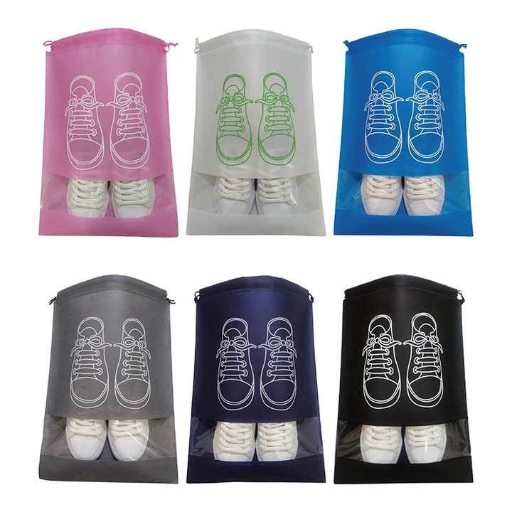 Shoe Storage Bags Non-Woven Travel Shoe Organizers Pack of 10