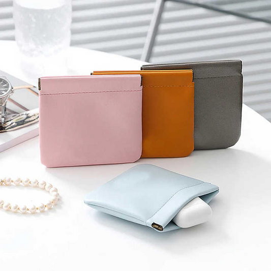 Waterproof PU Leather Travel Jewelry & Accessory Pouch - Perfect for Gifts